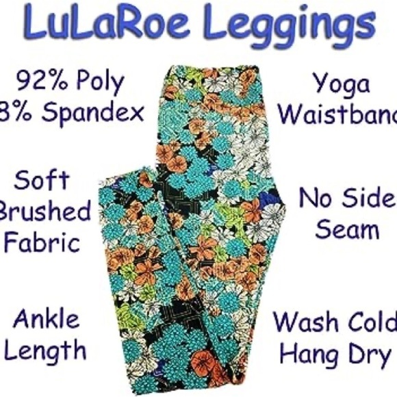 Lularoe/ One Size  Print Leggings​​​​​​​​​​ - Picture 9 of 9